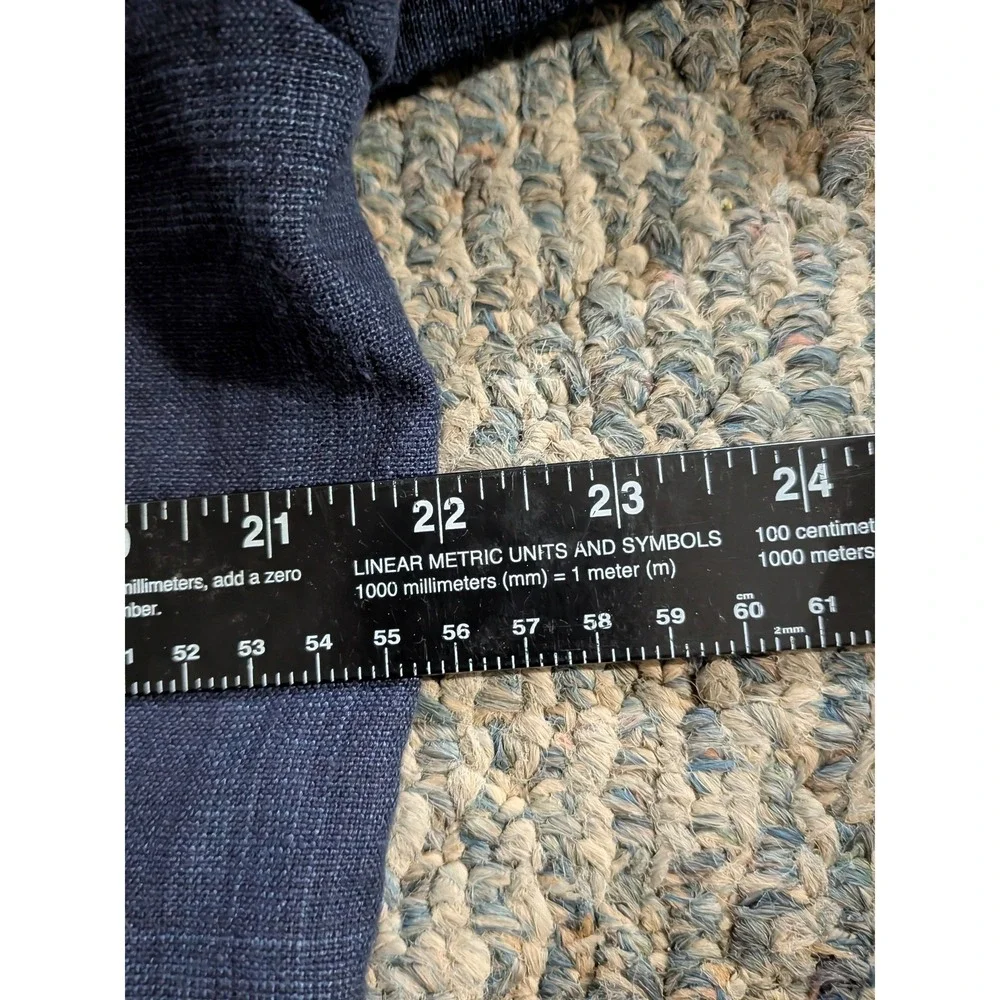 Jos. A. Bank 1905 Tailored Fit Navy Plaid Linen Cotton Sport Coat Blazer 44R